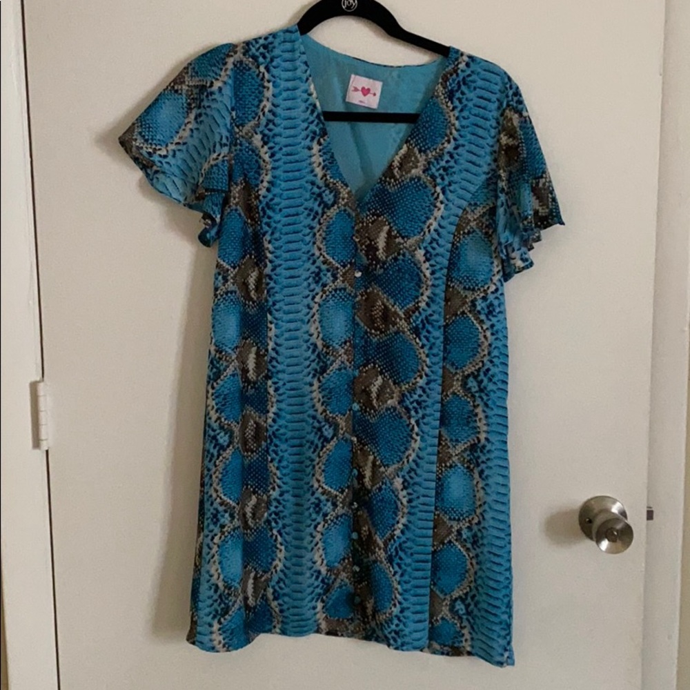 Snake Print Dress